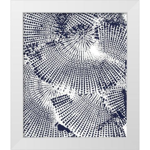 Running Circles 2 White Modern Wood Framed Art Print by Kamdon Kreations
