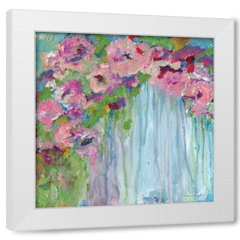 Water Beauties White Modern Wood Framed Art Print by Kamdon Kreations