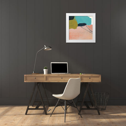 Turning to Dawn 1 White Modern Wood Framed Art Print by Kamdon Kreations
