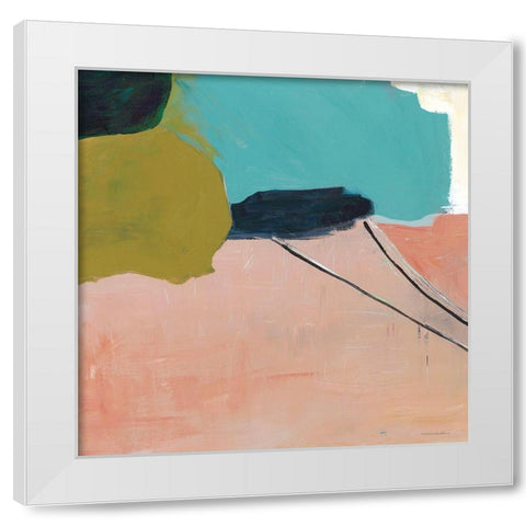 Turning to Dawn 1 White Modern Wood Framed Art Print by Kamdon Kreations