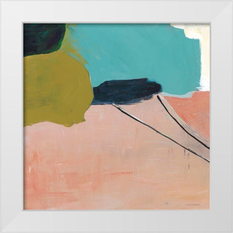 Turning to Dawn 1 White Modern Wood Framed Art Print by Kamdon Kreations