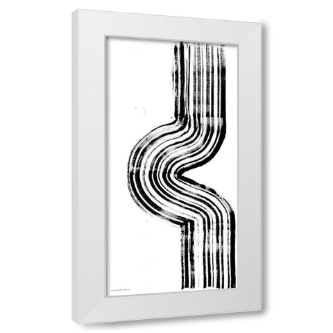 Lifes Little Bumps 1 White Modern Wood Framed Art Print by Kamdon Kreations