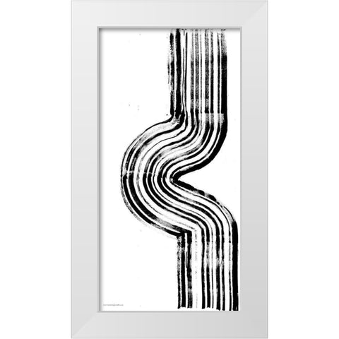 Lifes Little Bumps 1 White Modern Wood Framed Art Print by Kamdon Kreations