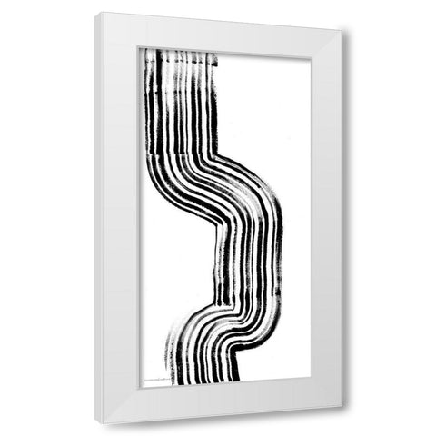 Lifes Little Bumps 3 White Modern Wood Framed Art Print by Kamdon Kreations