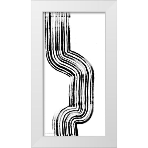 Lifes Little Bumps 3 White Modern Wood Framed Art Print by Kamdon Kreations