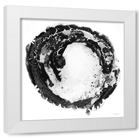 The Center of Things White Modern Wood Framed Art Print by Kamdon Kreations