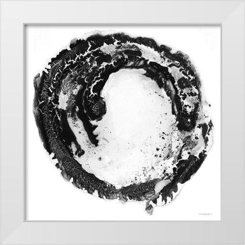 The Center of Things White Modern Wood Framed Art Print by Kamdon Kreations