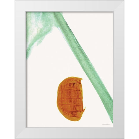 Lay in the Crook of His Arm White Modern Wood Framed Art Print by Kamdon Kreations