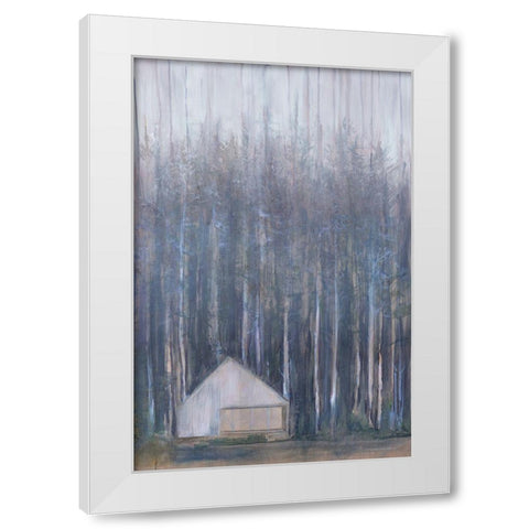 Hidden Wonder White Modern Wood Framed Art Print by Kamdon Kreations