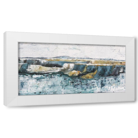 Lake Billy Chinook White Modern Wood Framed Art Print by Kamdon Kreations