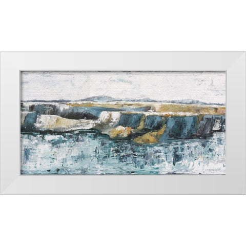 Lake Billy Chinook White Modern Wood Framed Art Print by Kamdon Kreations