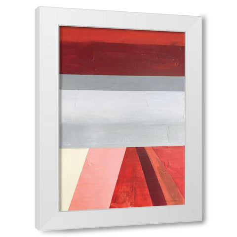 Mod Range 3 White Modern Wood Framed Art Print by Kamdon Kreations