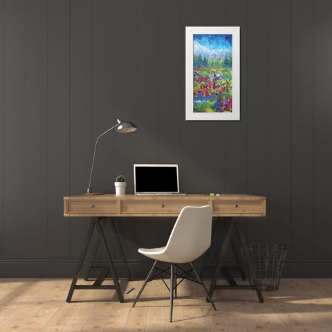 Three Sisters 2 White Modern Wood Framed Art Print by Kamdon Kreations