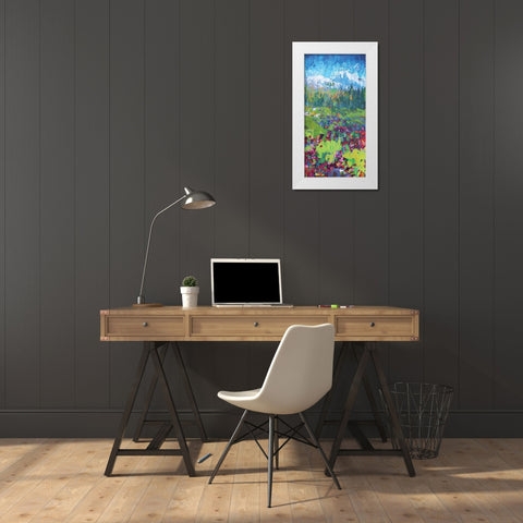 Three Sisters 3 White Modern Wood Framed Art Print by Kamdon Kreations