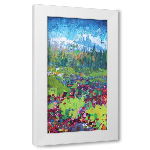 Three Sisters 3 White Modern Wood Framed Art Print by Kamdon Kreations