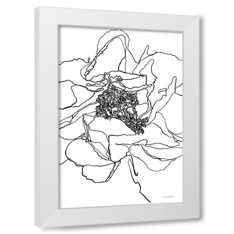 Organic Perfection White Modern Wood Framed Art Print by Kamdon Kreations