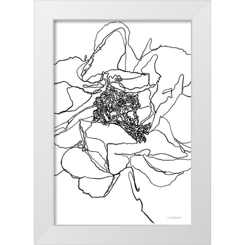 Organic Perfection White Modern Wood Framed Art Print by Kamdon Kreations