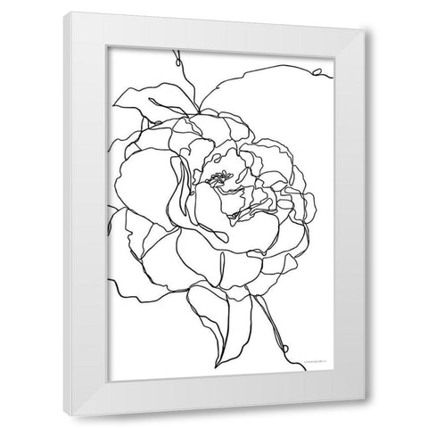 Beauty at Any Angle White Modern Wood Framed Art Print by Kamdon Kreations