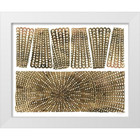 Broken Eternity White Modern Wood Framed Art Print by Kamdon Kreations