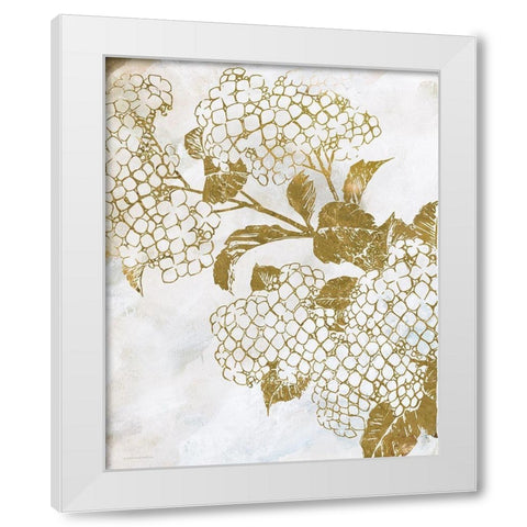 Brass Beauty 2 White Modern Wood Framed Art Print by Kamdon Kreations