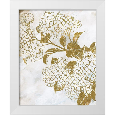 Brass Beauty 2 White Modern Wood Framed Art Print by Kamdon Kreations