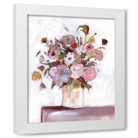 Jubilee White Modern Wood Framed Art Print by Kamdon Kreations