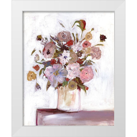 Jubilee White Modern Wood Framed Art Print by Kamdon Kreations