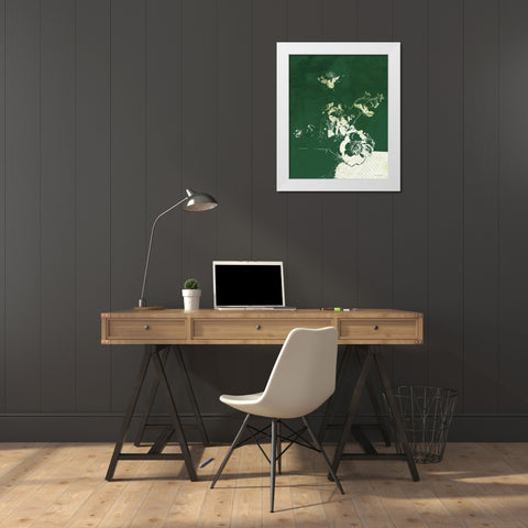 Sweet Glory White Modern Wood Framed Art Print by Kamdon Kreations