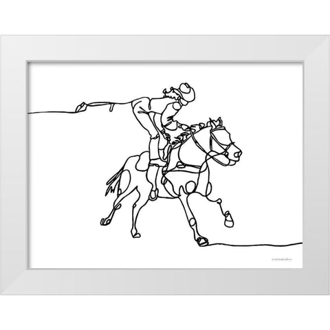 Annie White Modern Wood Framed Art Print by Kamdon Kreations