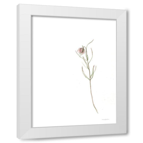 Arise White Modern Wood Framed Art Print by Kamdon Kreations