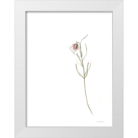 Arise White Modern Wood Framed Art Print by Kamdon Kreations