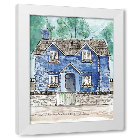 Charming Morning White Modern Wood Framed Art Print by Kamdon Kreations