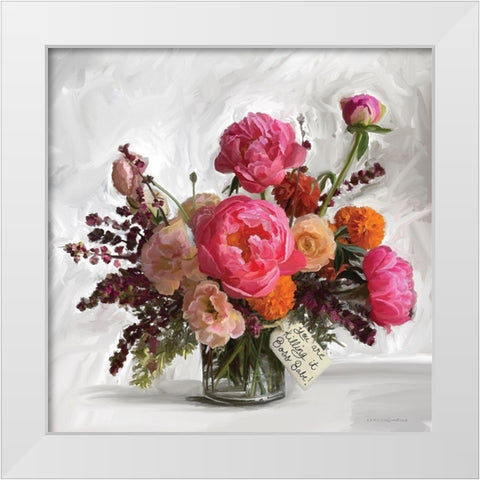 Youre Killing It White Modern Wood Framed Art Print by Kamdon Kreations