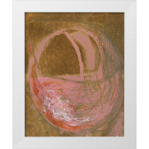Last Tulip White Modern Wood Framed Art Print by Kamdon Kreations