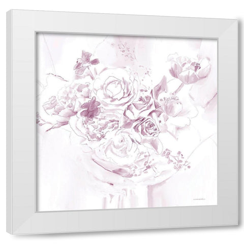 I Do White Modern Wood Framed Art Print by Kamdon Kreations