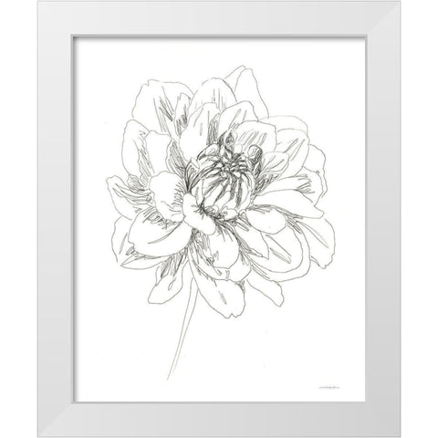 The Center of things White Modern Wood Framed Art Print by Kamdon Kreations