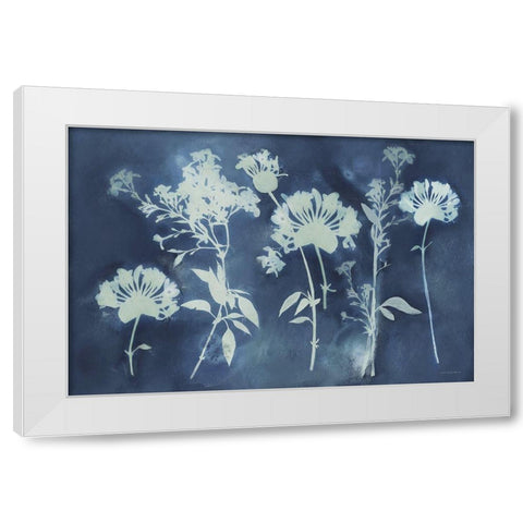 Faint Memories White Modern Wood Framed Art Print by Kamdon Kreations