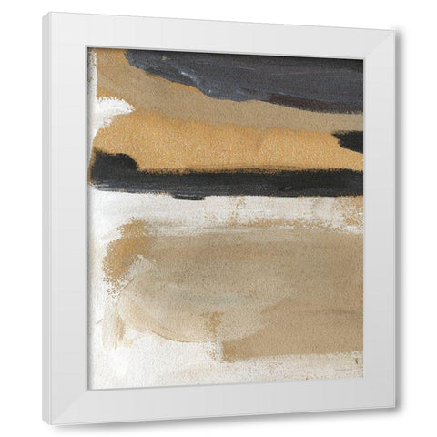 Wave White Modern Wood Framed Art Print by Kamdon Kreations