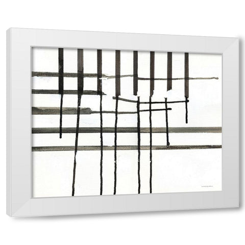 Waffle Brain    White Modern Wood Framed Art Print by Kamdon Kreations