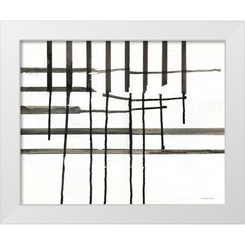 Waffle Brain    White Modern Wood Framed Art Print by Kamdon Kreations