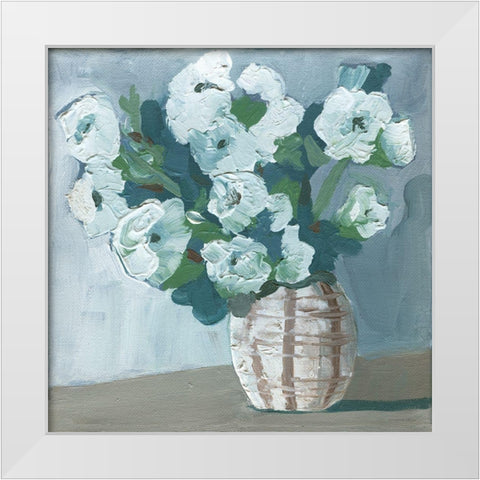 Organic Patterns White Modern Wood Framed Art Print by Kamdon Kreations