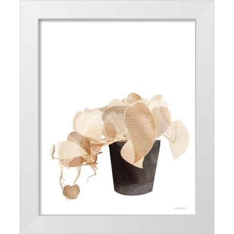 Lovin the Dirt White Modern Wood Framed Art Print by Kamdon Kreations