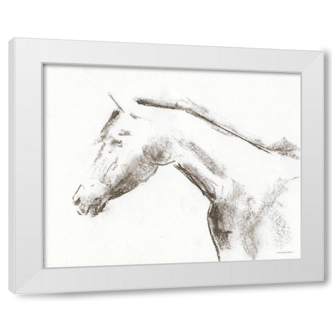Whisper of Beauty White Modern Wood Framed Art Print by Kamdon Kreations