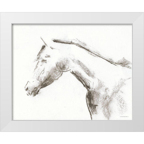 Whisper of Beauty White Modern Wood Framed Art Print by Kamdon Kreations