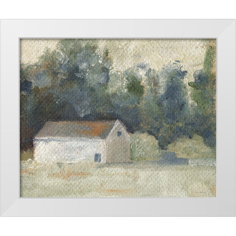 Storing Up Summer White Modern Wood Framed Art Print by Kamdon Kreations