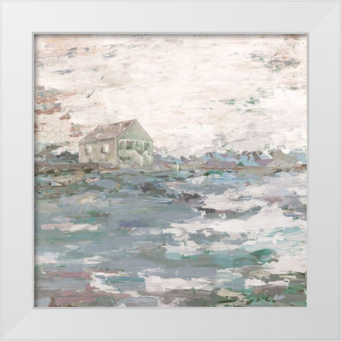 Home on the Range White Modern Wood Framed Art Print by Kamdon Kreations