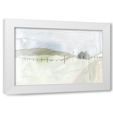 Laundry Day White Modern Wood Framed Art Print by Kamdon Kreations