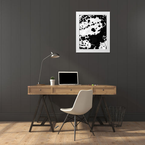 Butterfly Effect II White Modern Wood Framed Art Print by Kamdon Kreations