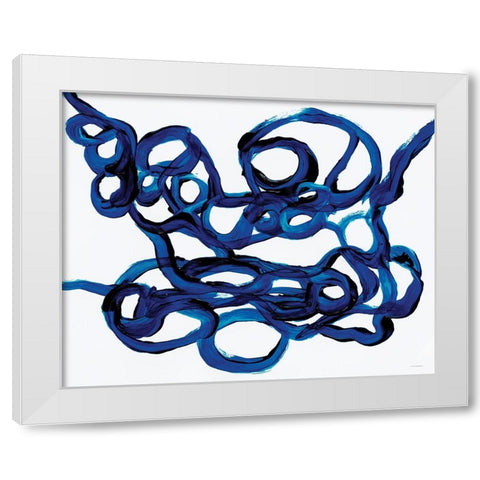 Hanging On White Modern Wood Framed Art Print by Kamdon Kreations
