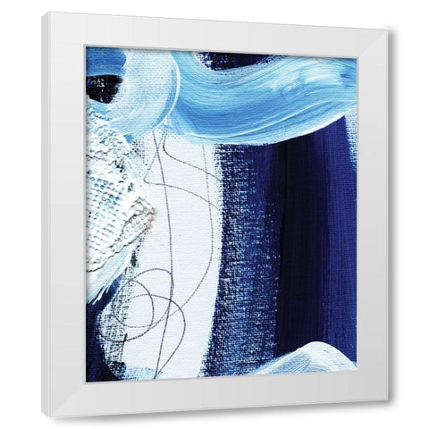 That Was Real Close White Modern Wood Framed Art Print by Kamdon Kreations
